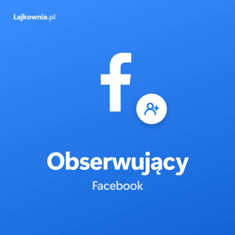 Followers Facebook: kup obserwujących na Facebooku - grafika z logo Facebooka