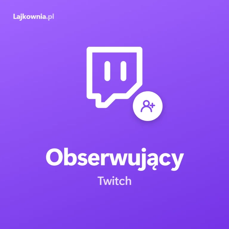Followers Twitch: kup obserwujących kanału na Twitchu - grafika z logo Twitcha