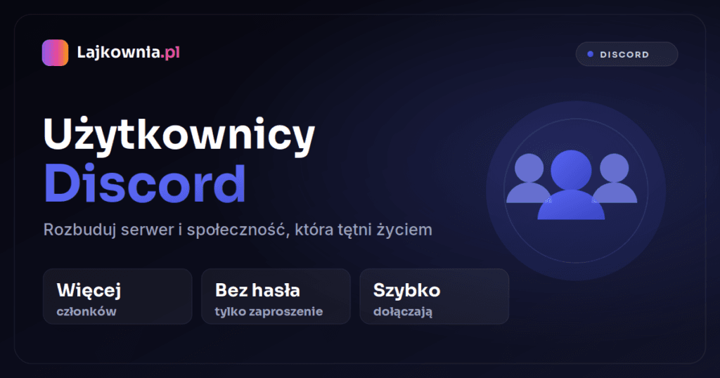 Kup użytkowników i członków serwera Discord - Lajkownia.pl