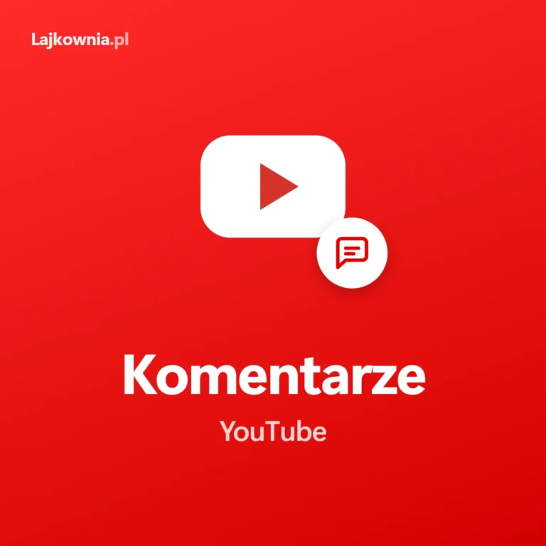 Komentarze YouTube: kup komentarze pod film - grafika z logo YouTube