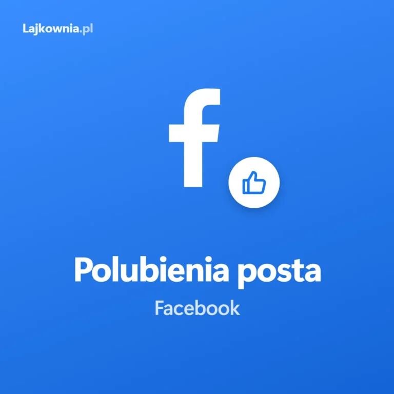 Like Facebook: kup lajki pod post na Facebooku - grafika z logo Facebooka