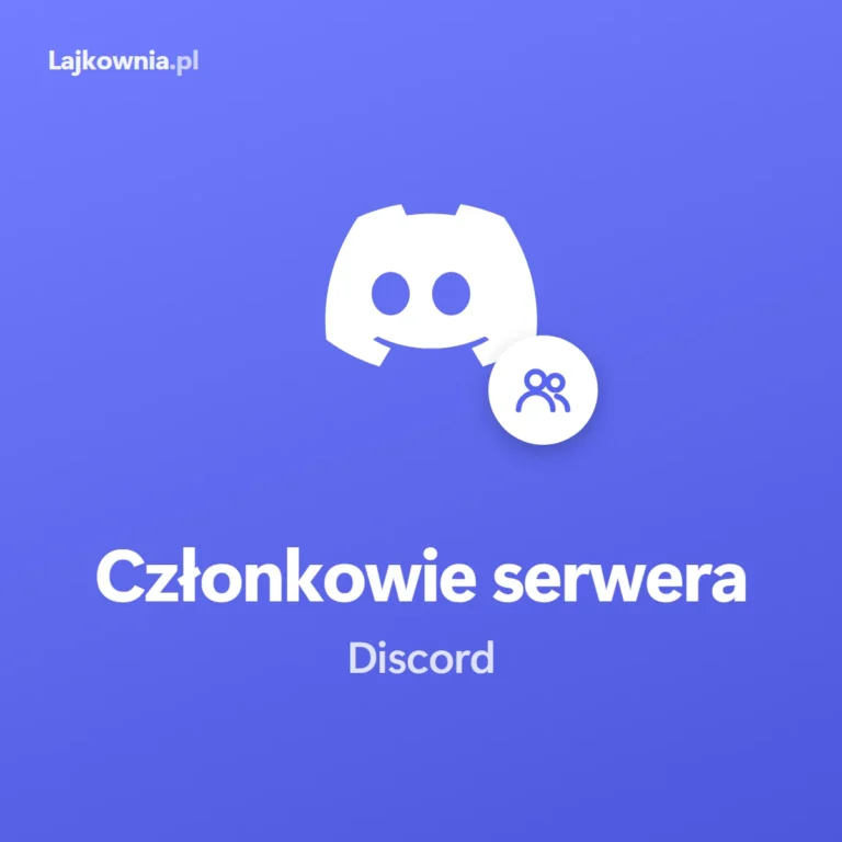 Użytkownicy Discord: kup członków serwera Discord - grafika z logo Discorda