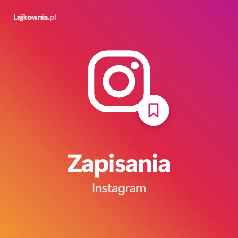 Zapisania do ulubionych Instagram: kup zapisania posta - grafika z logo Instagrama