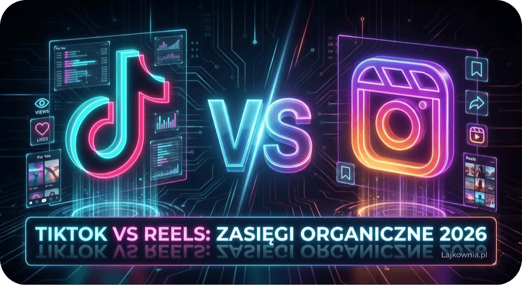 Porównanie TikTok vs Instagram Reels - Zasięgi Organiczne 2026 - Lajkownia.pl